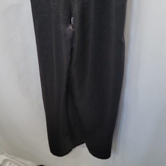 URBAN OUTFITTERS SILENCE + NOISE Satin Overalls Straight Leg Tie Bow Knot - Picture 2 of 8